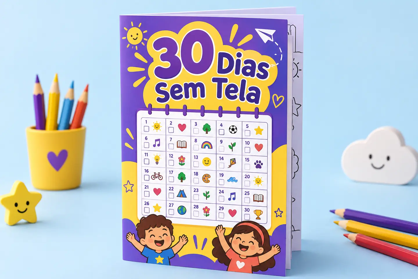 Capa do bônus 30 Dias Sem Tela